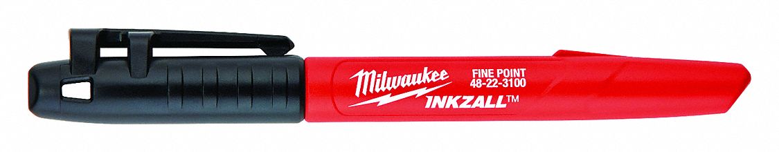 Milwaukee 48-22-3154 Black Ultra Fine Point Markers (4-Pack) 