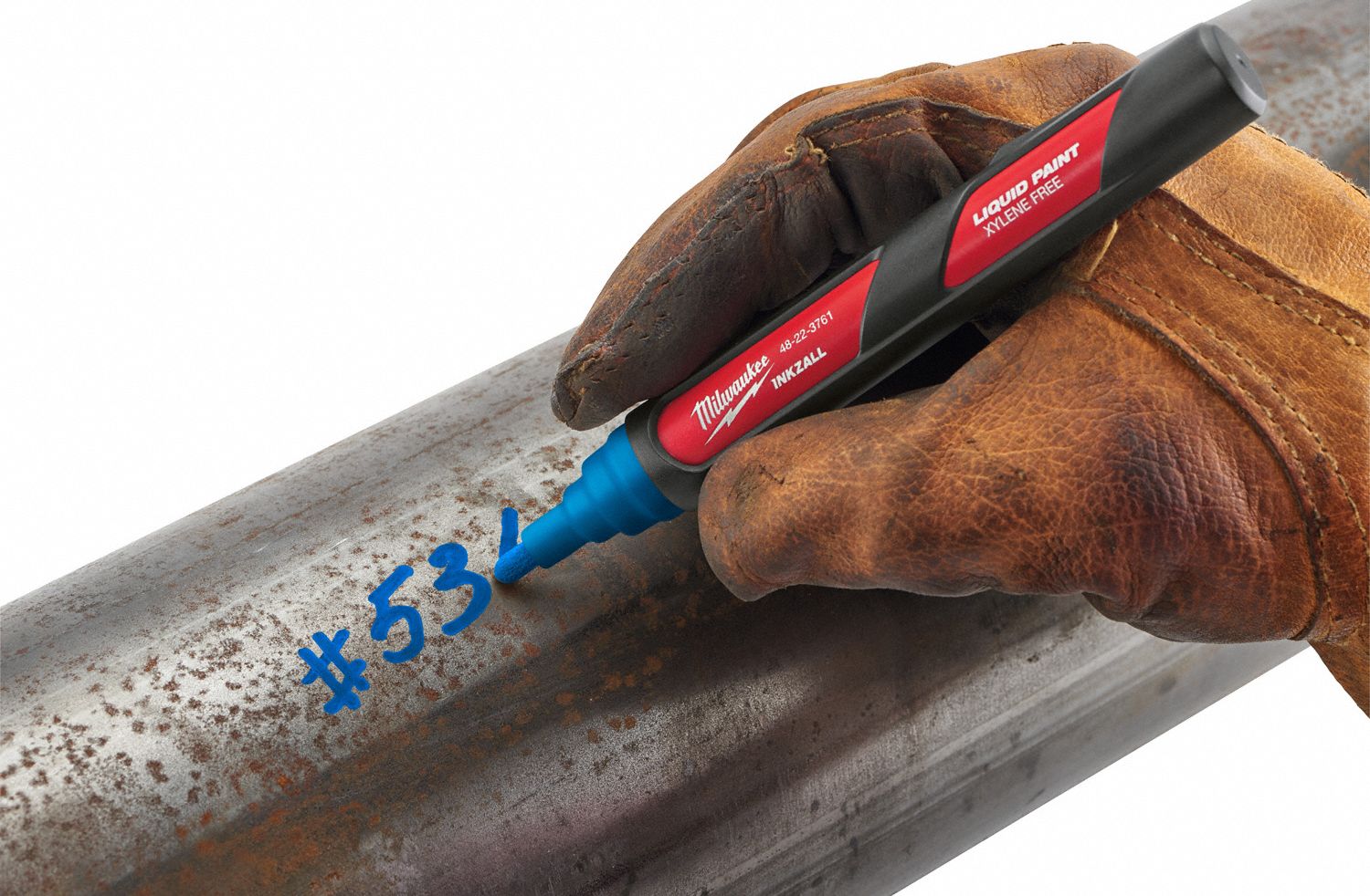 MILWAUKEE Permanent Paint Marker, PaintBased, Blues Color Family