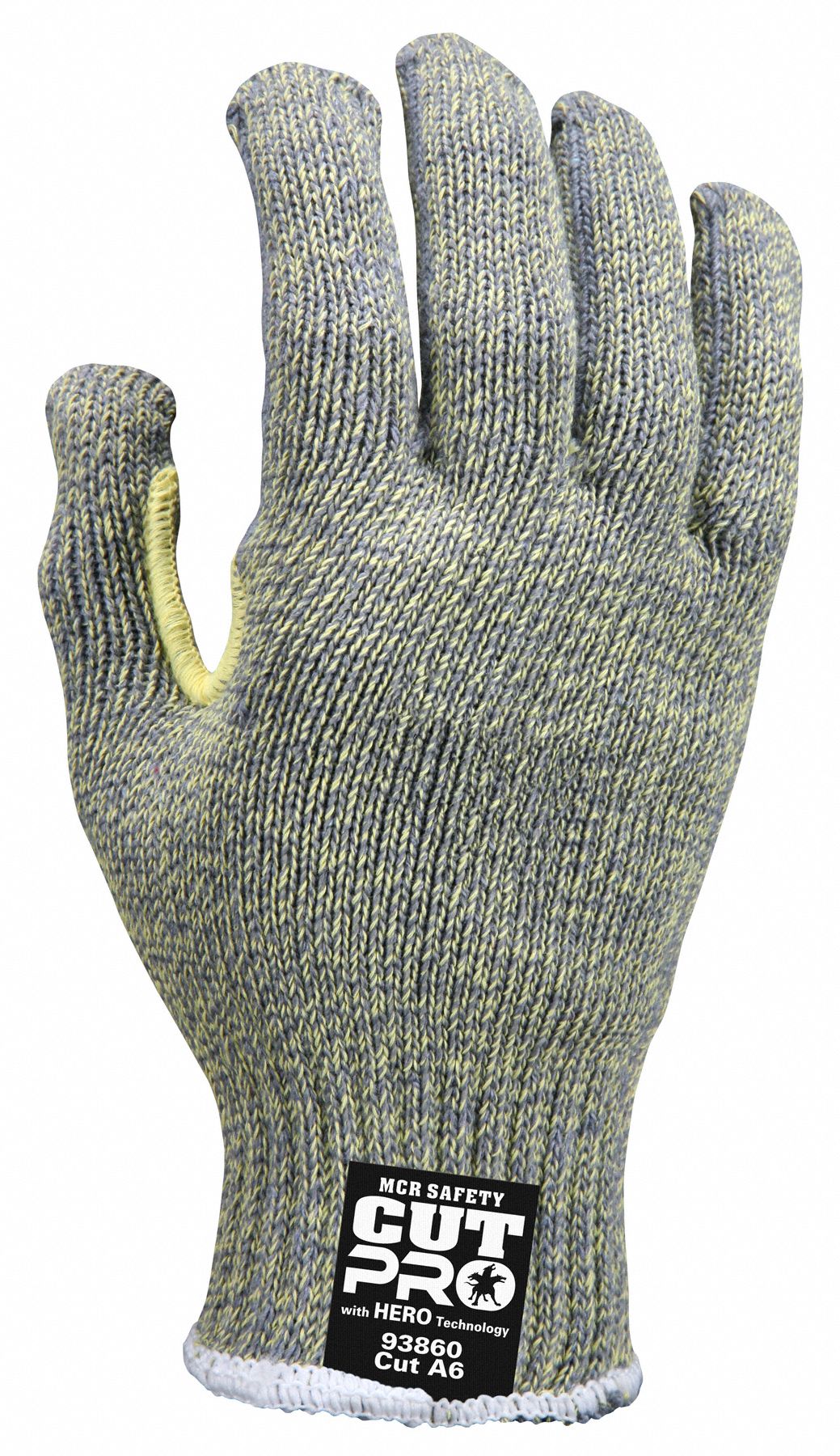 MCR SAFETY Coated Gloves S ( 7 ), ANSI Cut Level A6, Uncoated