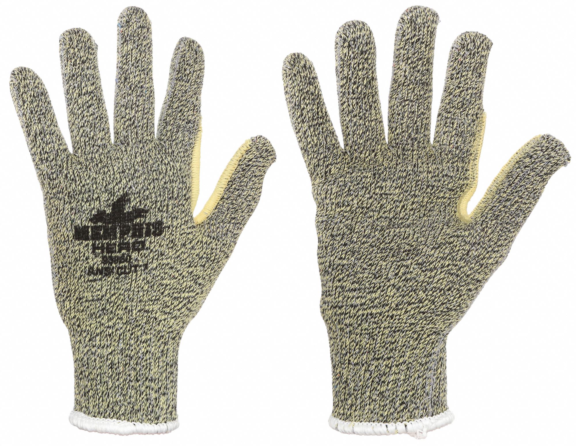 MCR SAFETY COATED GLOVES, L (9), ANSI CUT LEVEL A6, UNCOATED, KEVLAR, 7 GA,  - Knit Cut-Resistant Gloves - MSF93860L