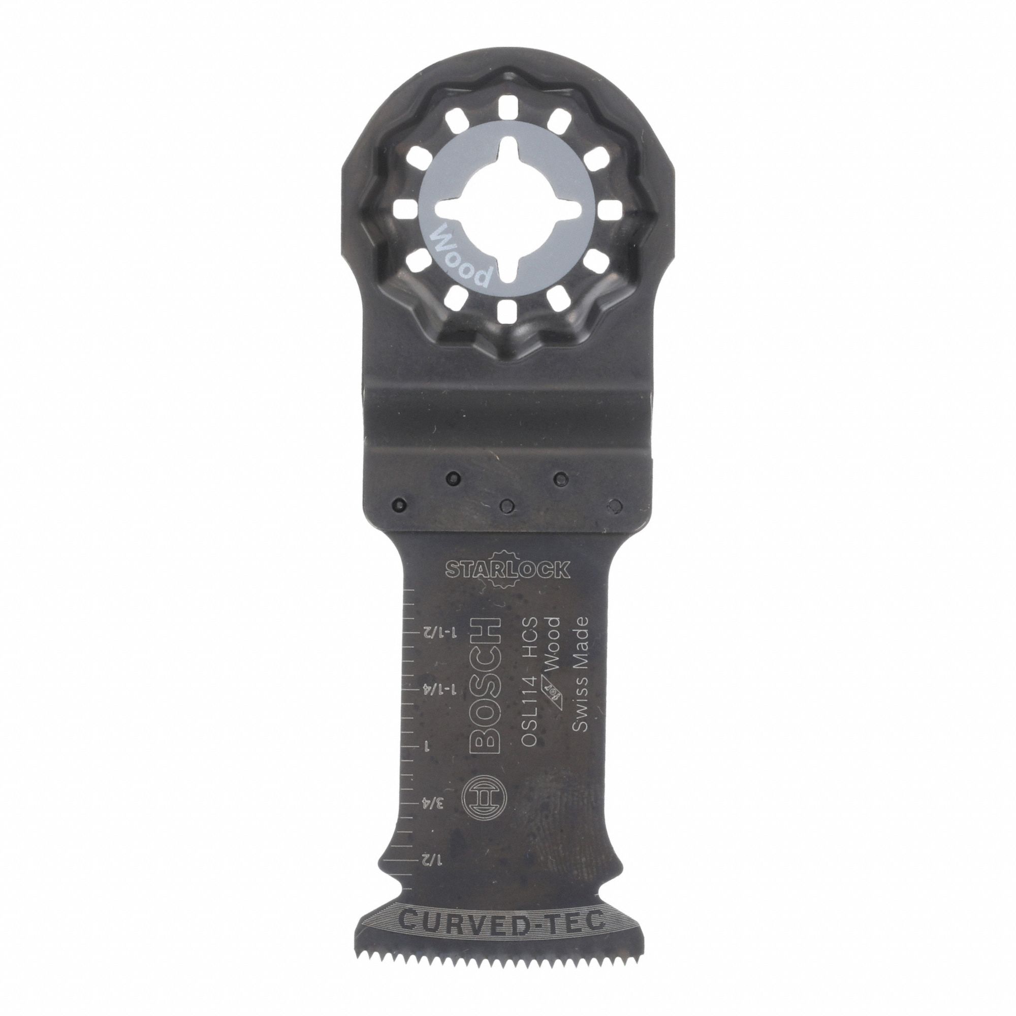 Oscillating Tool Blade: 1 1/4 in Blade Wd, 4 in Overall Lg, Plunge Cutting, Steel, 1 Pieces