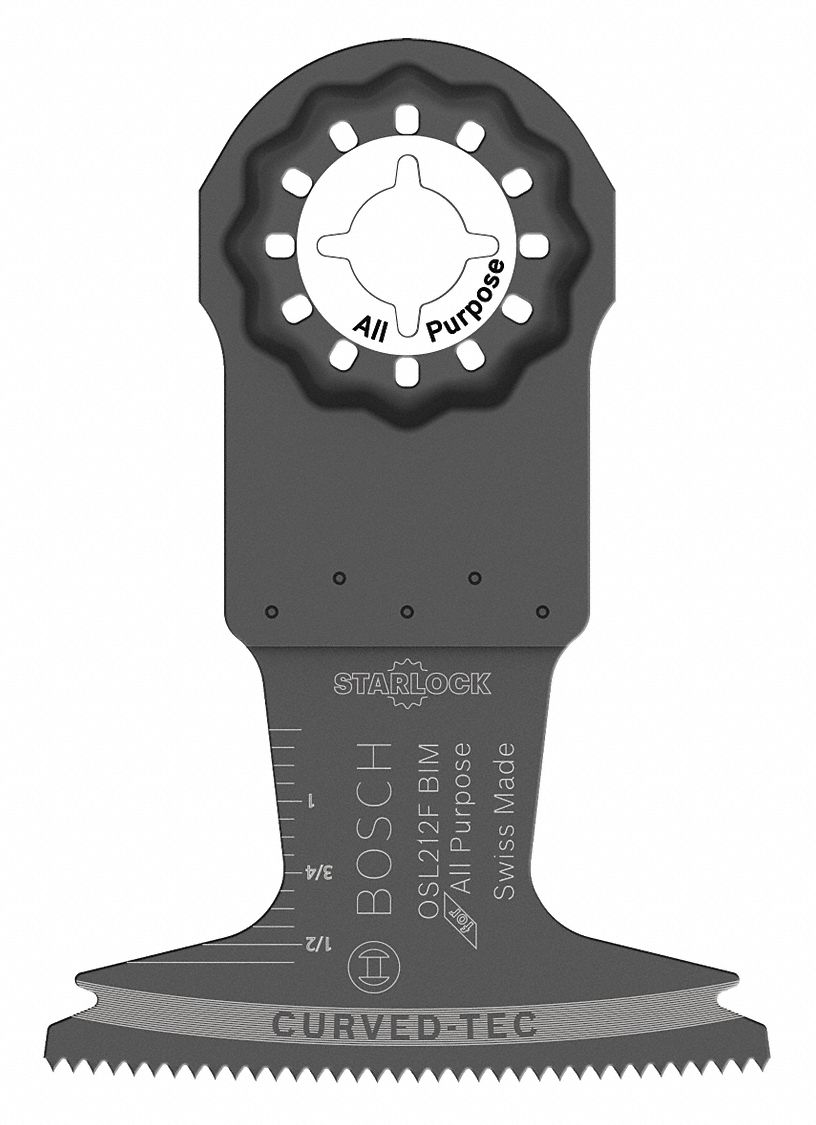 OSCILLATING TOOL BLADE, 2½ IN, BI-METAL, 4X⅛ IN, 21000 OPM, STRAIGHT, METAL/WOOD