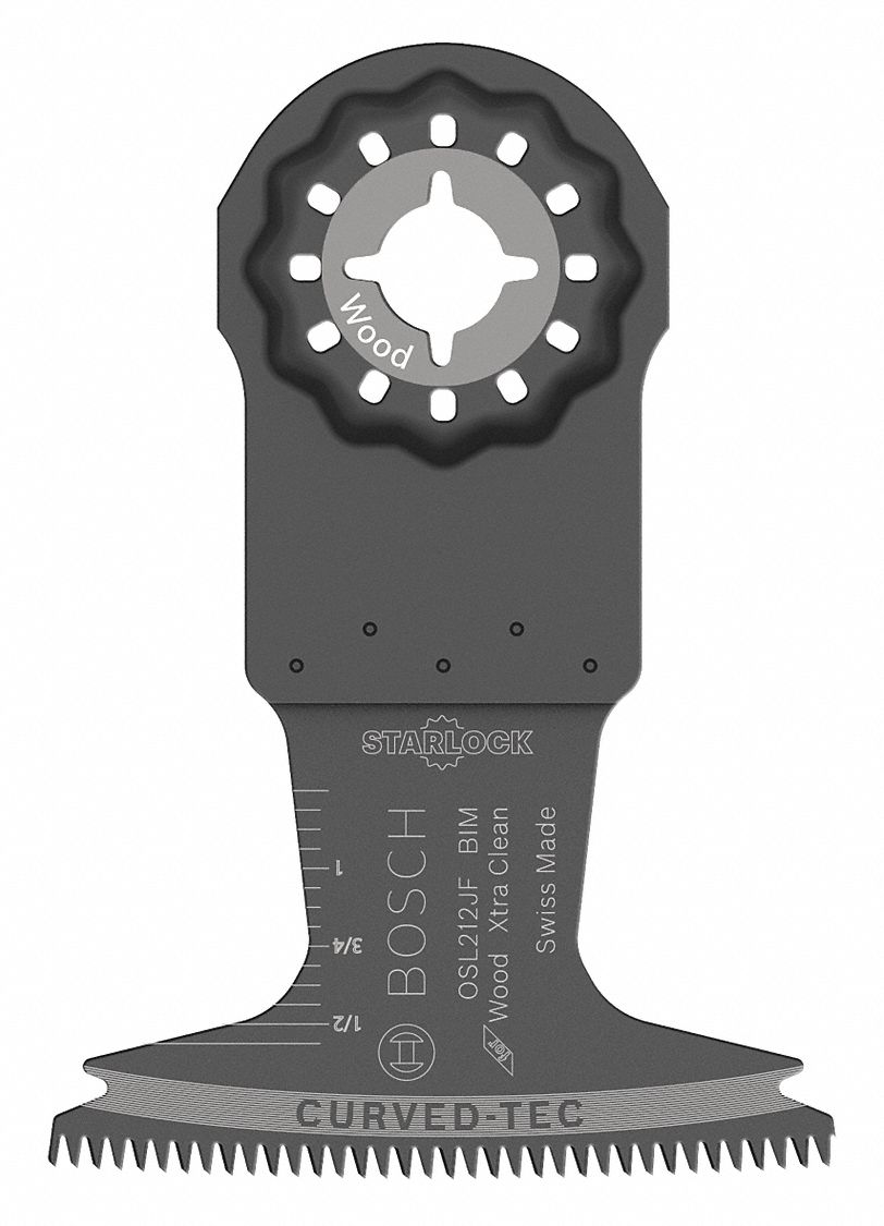 OSCILLATING TOOL BLADE, 2½ IN, BI-METAL, 4X⅛ IN, 21000 OPM, STRAIGHT, WOOD