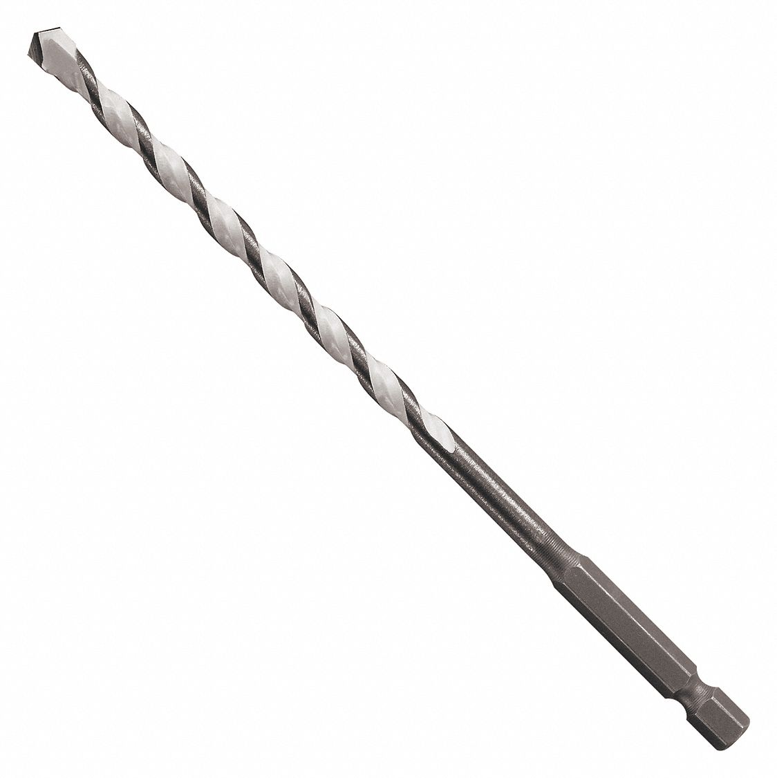 BOSCH Hex Shank Drill Bit, Hex, 1/4 in, Carbide, 6 in Overall Length