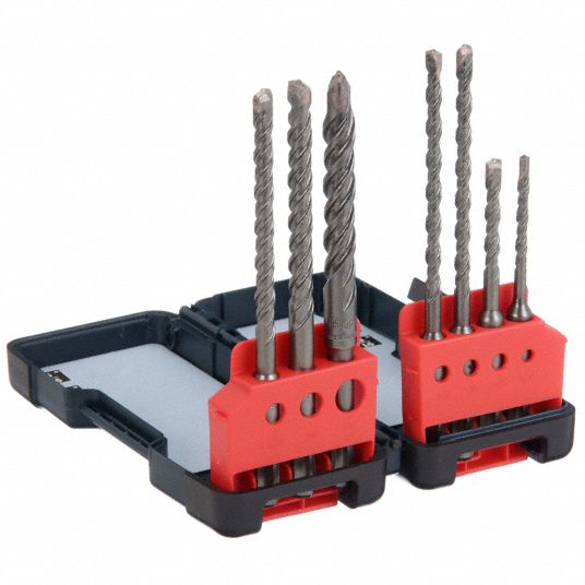 Bosch 2-Cutter Hammer Drill Bit Set 3/16, 1/4, 1/4, 1/4, 5/16