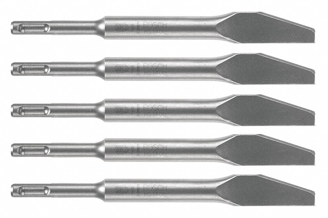 BOSCH CHISEL BIT IN HEAD W 8 IN LENGTH IN SHANK DIAMETER