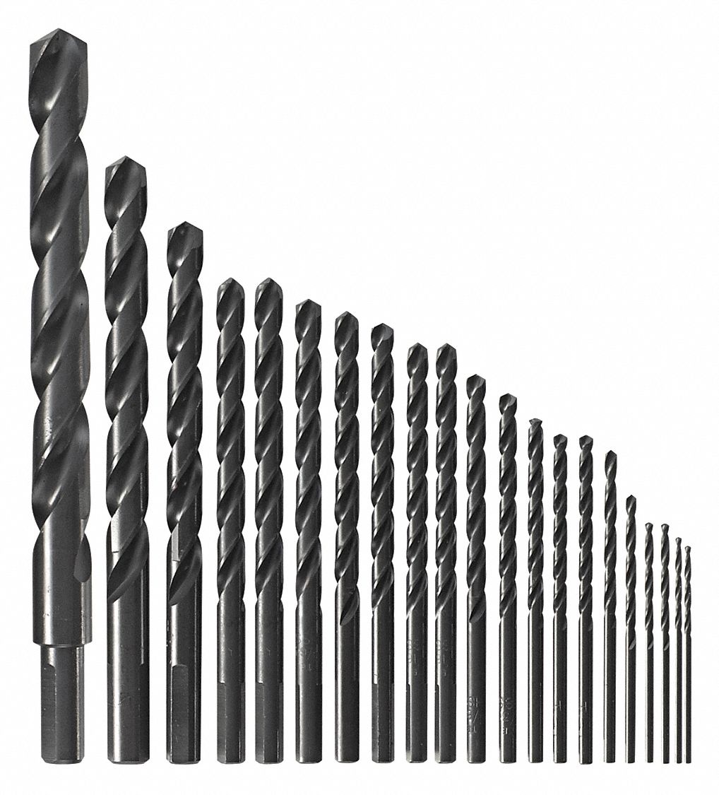 BOSCH Jobber Drill Bit Set, Number of Drill Bits 21, Drill Bit Point