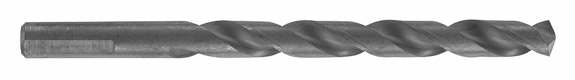 JOBBER LENGTH DRILL BIT, HIGH SPEED STEEL, 4-3/4 IN LENGTH