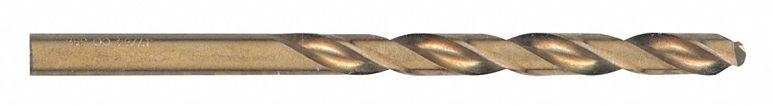 JOBBER LENGTH DRILL BIT, COBALT STEEL, 4-1/8 IN LENGTH