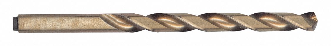 JOBBER LENGTH DRILL BIT, COBALT STEEL, 4-3/8 IN LENGTH