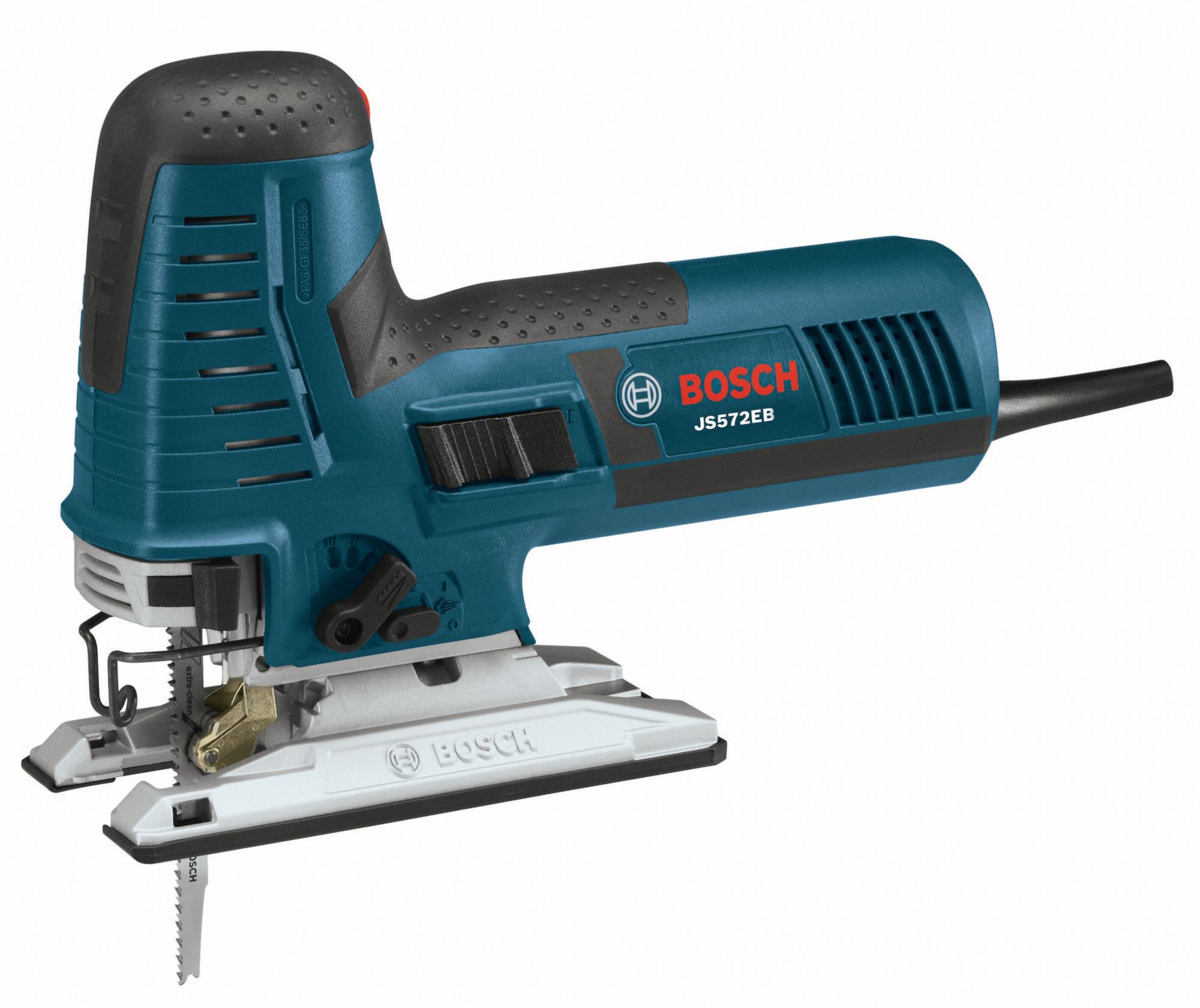BOSCH Jig Saw Kit, TShank, Orbital, Barrel Grip Handle Type 48XY66JS572EBK Grainger