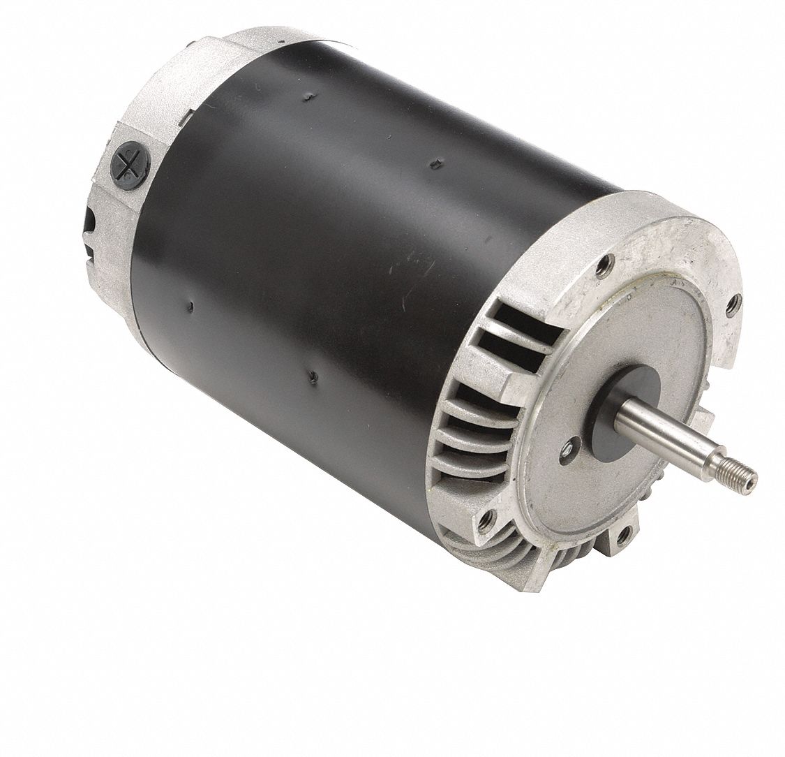 Pool Pump Motor: Face Mounting, 1 1/2 HP, 1.3 Motor Service Factor, 3, 450 Nameplate RPM, CCW