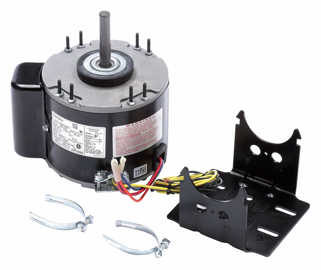 CENTURY, 1 Speed, Totally Enclosed, Direct Drive Blower Motor - 48Y513 ...