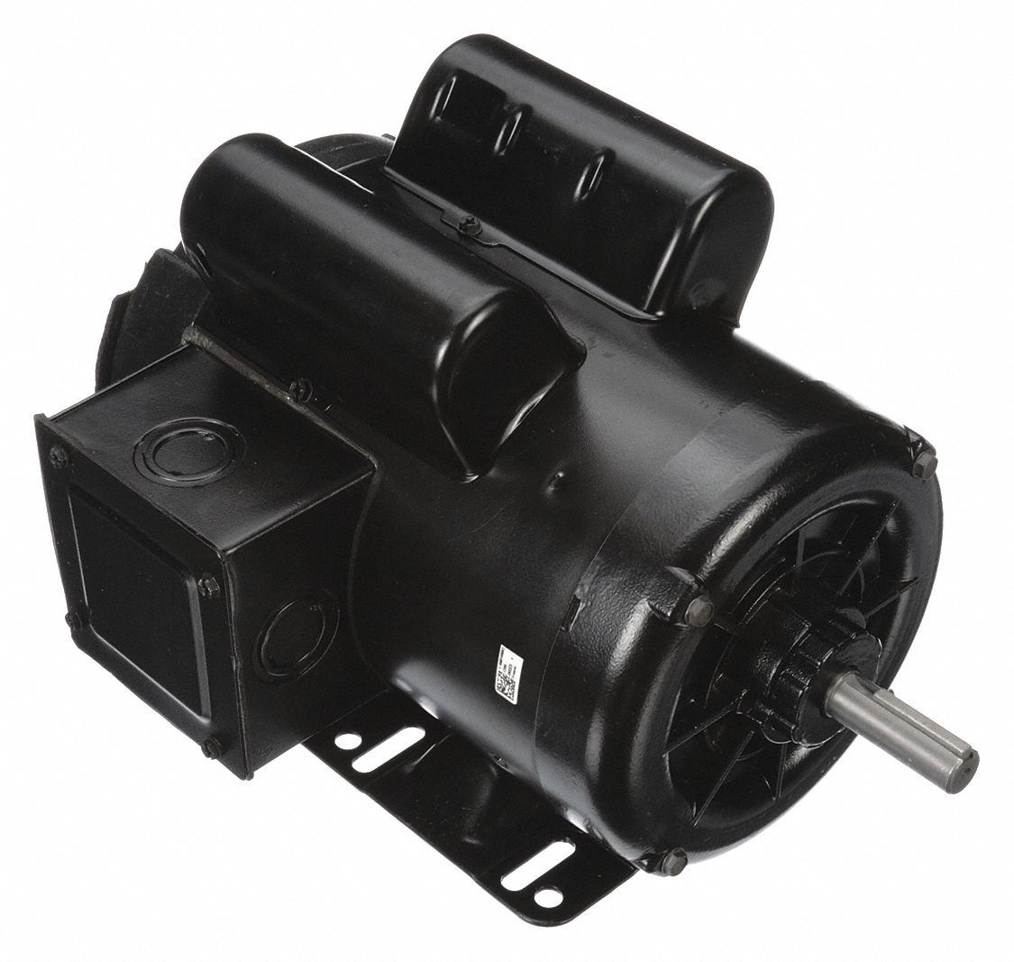 Farm Duty Motor: Single Phase, Rigid Base, Capacitor-Start/Run, 1 1/2 hp, 1, 725/1, 140 RPM, B