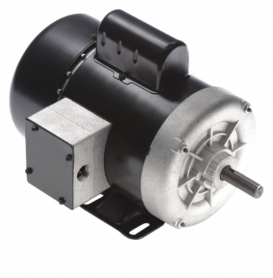 Farm Duty Motor: Single Phase, Rigid Base, Capacitor-Start, 1 1/2 hp, 3, 450 RPM, Gen Purpose