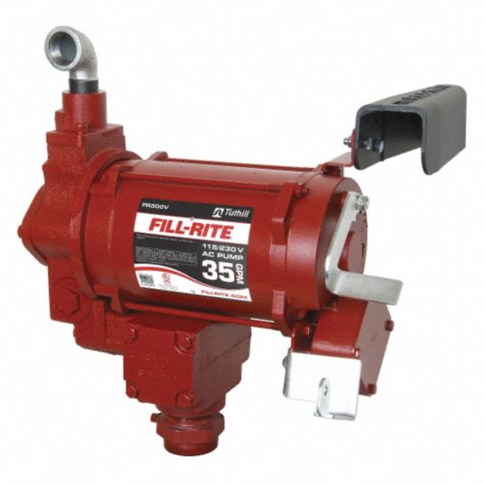 FILLRITE 1/2 HP Cast Iron Rotary Vane Fuel Transfer Pump, 20 GPM, 115