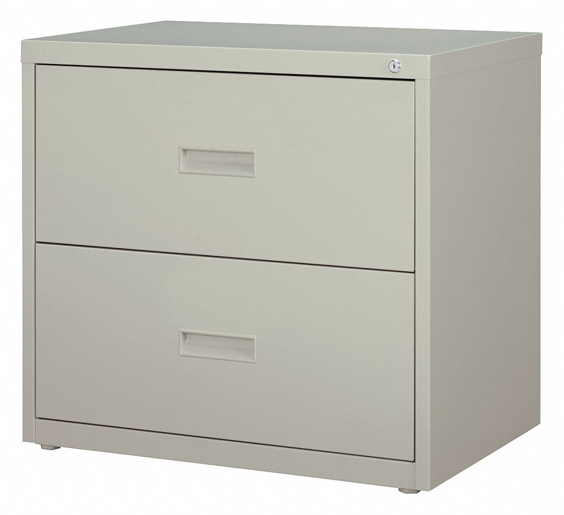 HIRSH Gabinete Archivador Lateral, Gris Claro ,Número de Cajones 2