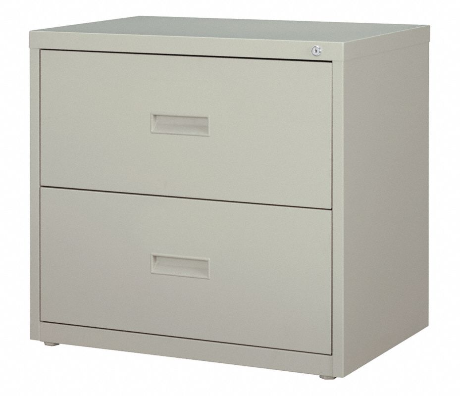 HIRSH Gabinete Archivador Lateral, Gris Claro ,Número de Cajones 2