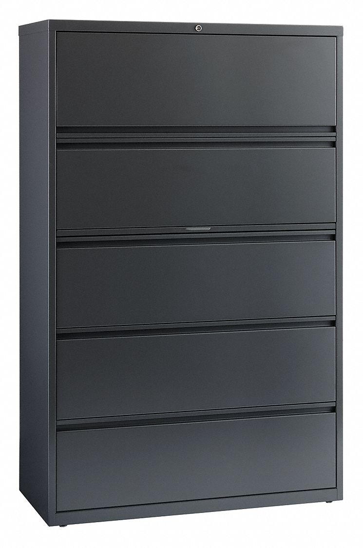 LATERAL FILE CABINET,CHARCOAL,42 IN. W