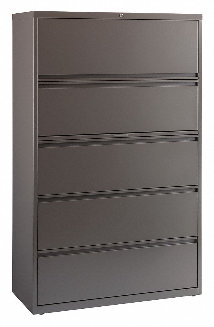 HIRSH Gabinete Archivador Lateral, Tono Medio ,Número de Cajones 5