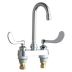 Gooseneck-Spout Dual-Wristblade-Handle Two-Hole Centerset Deck-Mount Multipurpose Faucets