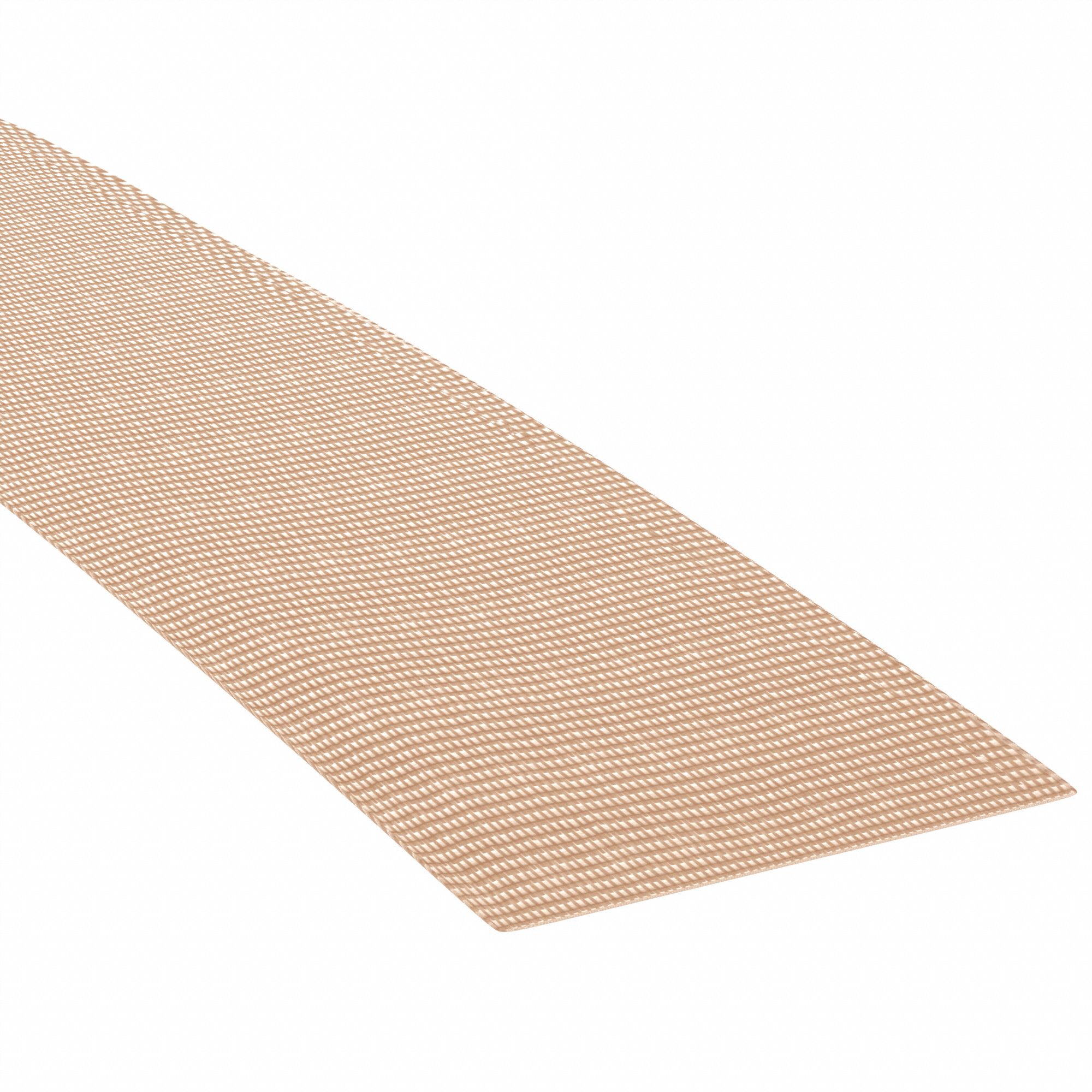 Fiberglass Sheet: 108 ft Lg, 10 in Wd, 0.003 in Thick, Tan, Tear-Resistant, Plain Backing
