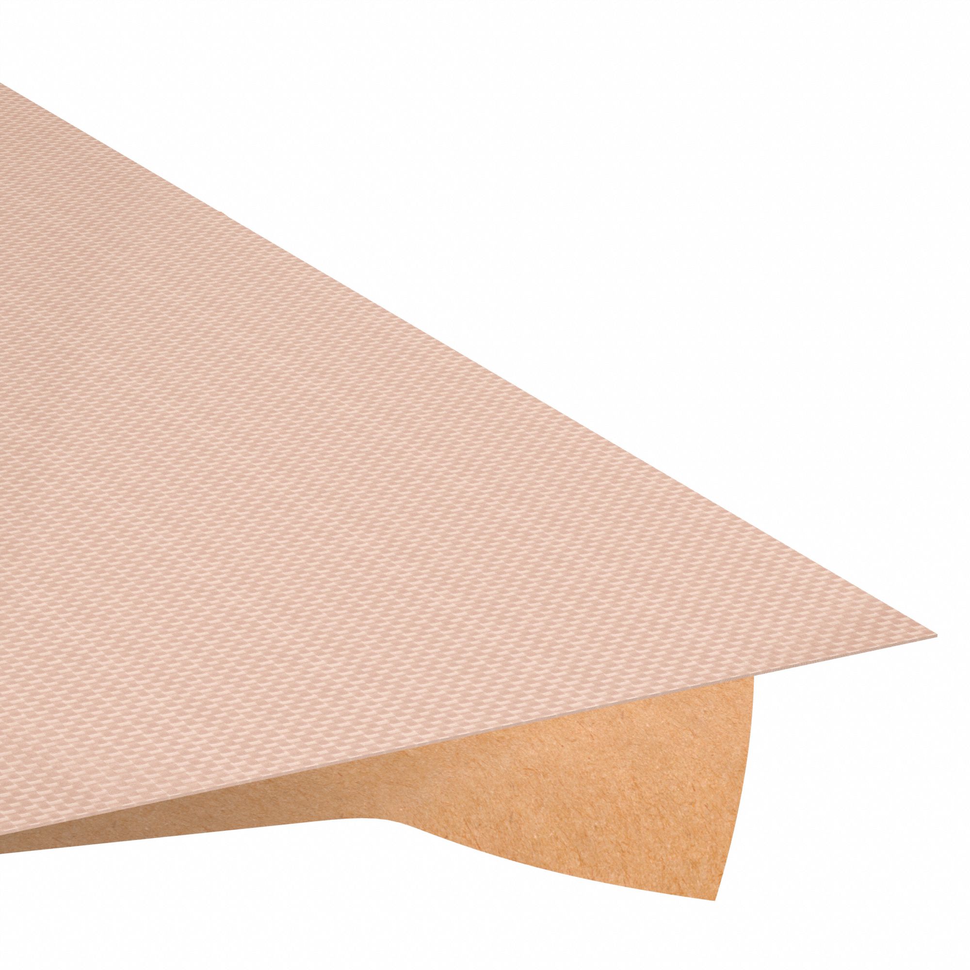 Fiberglass Sheet: 108 ft Lg, 10 in Wd, 0.003 in Thick, Tan, Std, Silicone Adhesive Backing