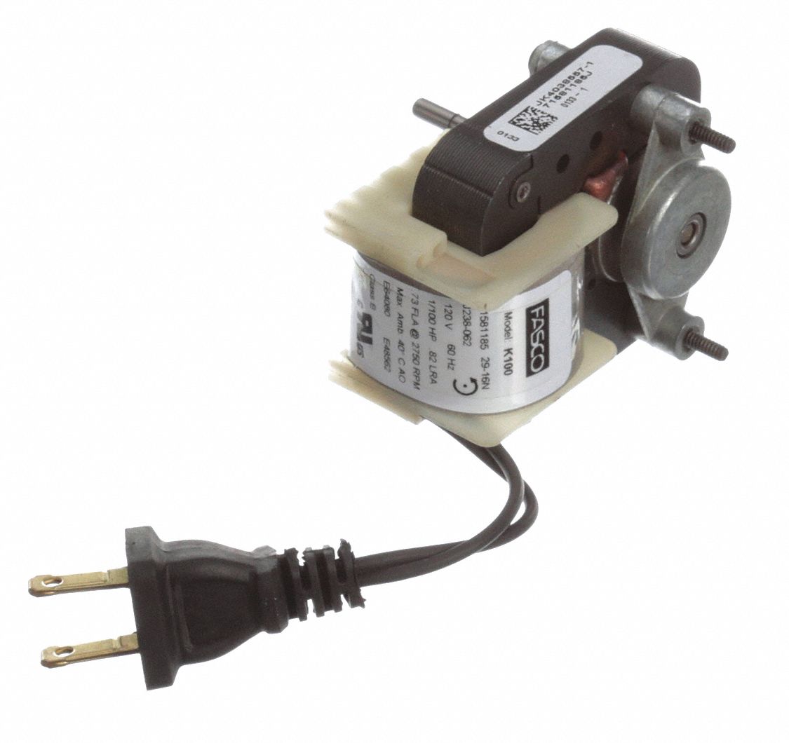 Direct Drive Blower Motor: Stud, Shaded Pole, Single Phase, 2, 750 RPM, 120V AC, 0.73 A, Auto