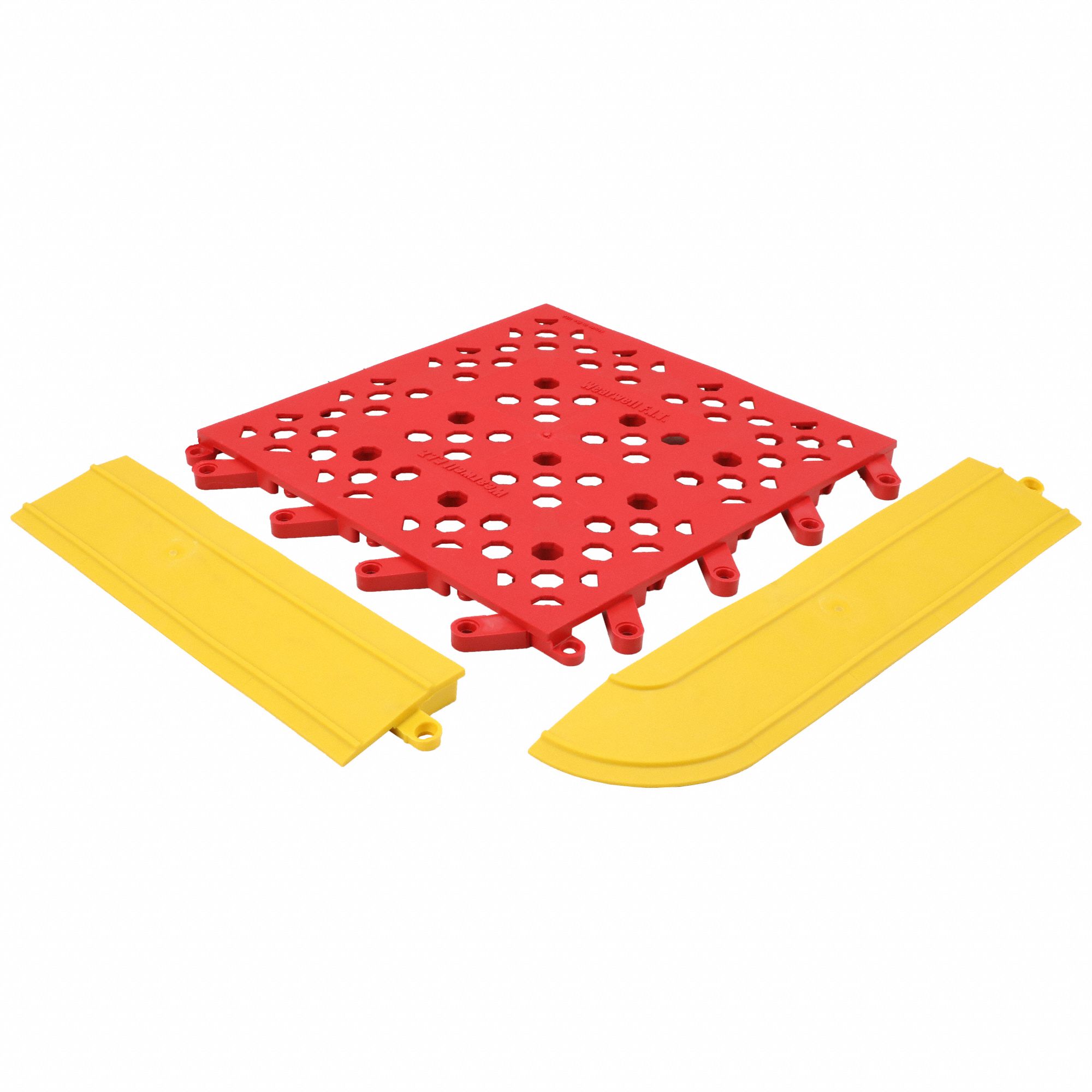 Interlocking Drainage Mat Kit: Interlocking Drainage Mat Kit, 27 in x 30 in, Smooth, Vinyl, Vinyl