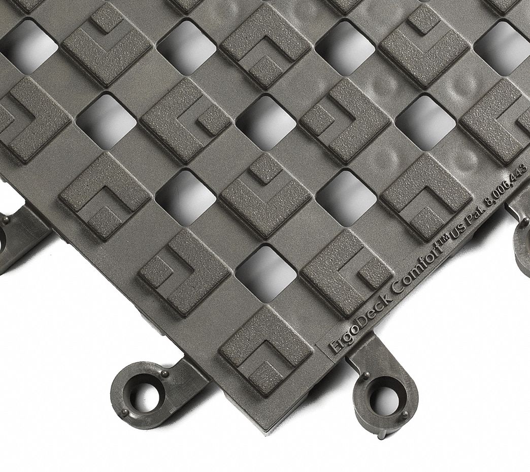 WEARWELL Interlocking Drainage Mat, 18"x18", PK10 48Z465558 Grainger