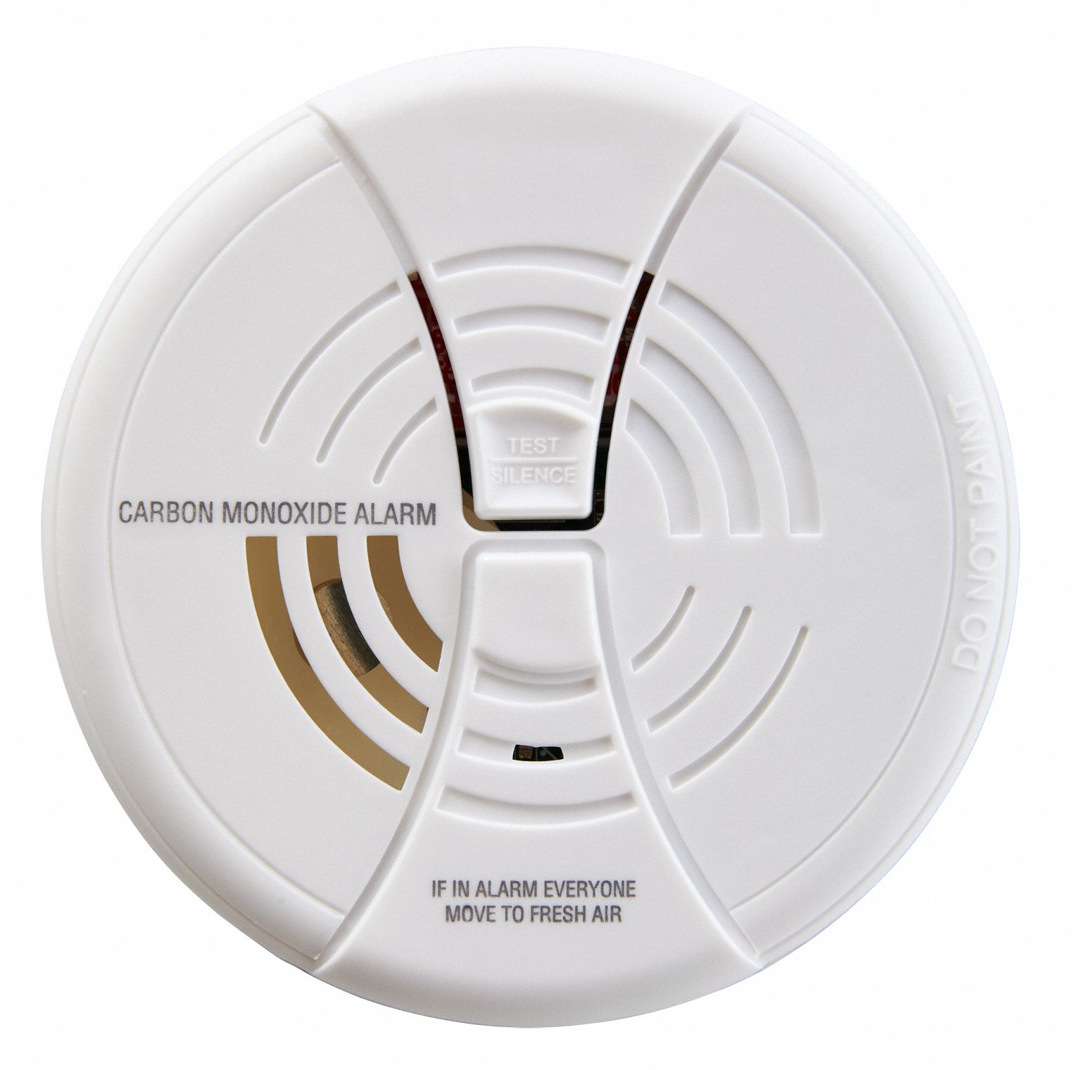 BRK 5 in Carbon Monoxide Alarm with 85 dB 10 ft Audible Alert; 9V