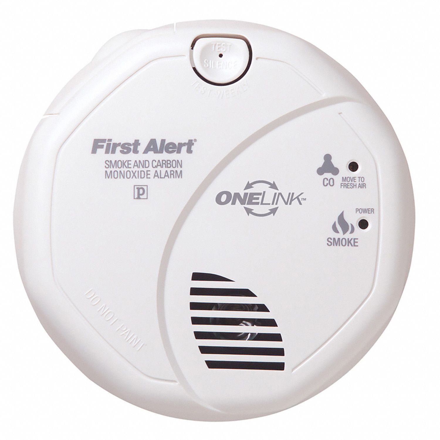 FIRST ALERT 5 in Carbon Monoxide and Smoke Alarm with 85 dB 10 ft