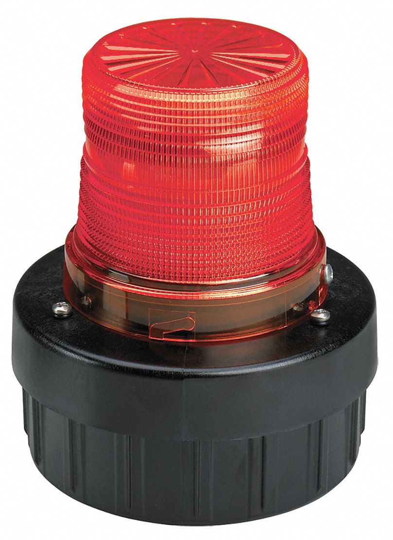 FEDERAL SIGNAL Warning Light, LED, 120V AC, Flashes per Minute 60, 6 12 Lights Flash When Ac Turns On