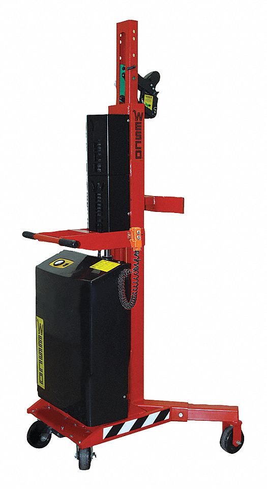 DRUM CARRIER, POWER, 12V, FOR STEEL/POLY/FIBRE DRUMS, MAX LIFT 74 IN, 48 X 42 IN, STEEL/PHENOLIC