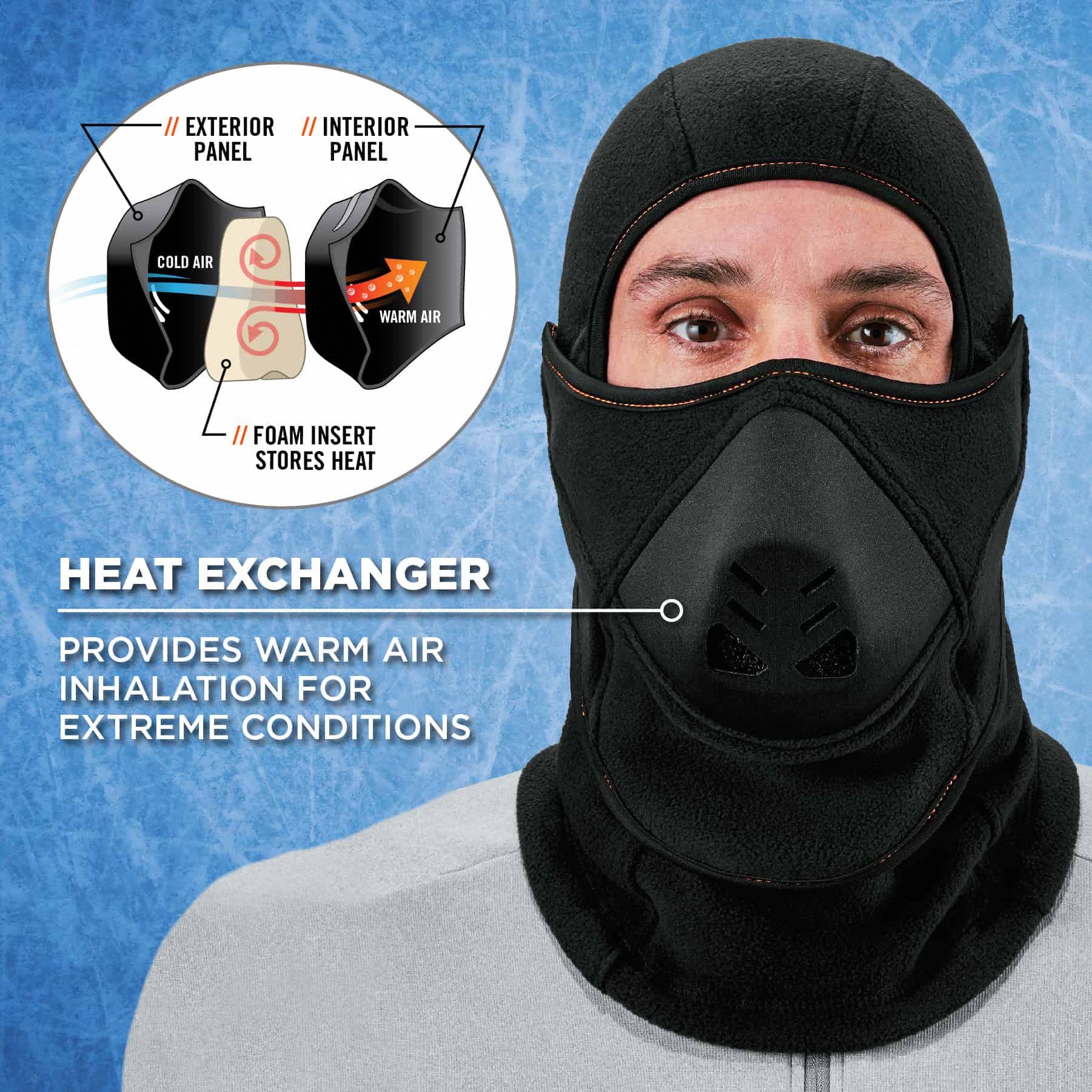 N-ferno By Ergodyne Balaclava: Balaclava, Black, Universal, Balaclava 