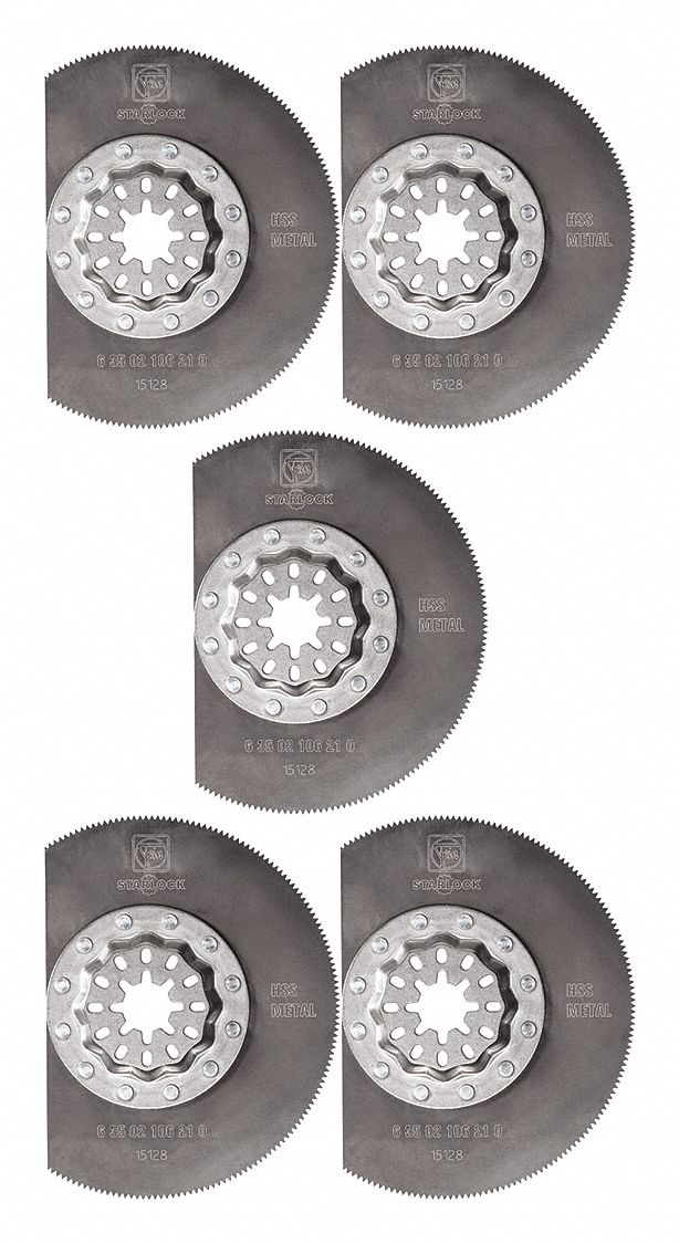 FEIN Oscillating Segmented Saw Blades, Number of Pieces 5, HSS, PK 5