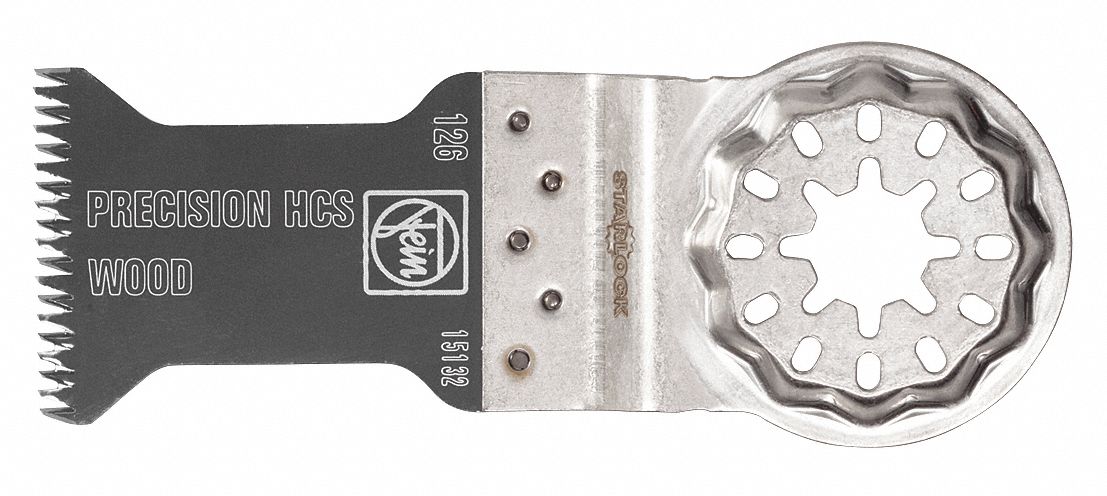 Oscillating Tool Blade: 2 in Blade Wd, 3 13/16 in Overall Lg, Precision Cutting, Carbon Steel