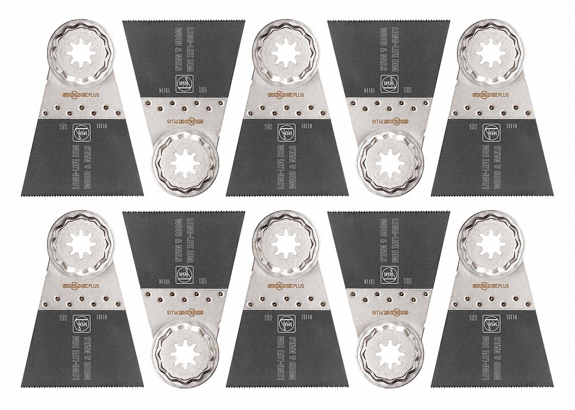 OSCILLATING SAW BLADE, BI-METAL, 2X2½ IN, 19500 OPM, STARLOCK PLUS, 10-PK