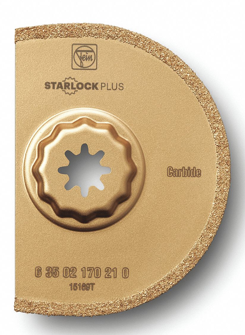 Oscillating Scraper Blade: 3 9/16 in Blade Wd, 3 9/16 in Blade Lg, Carbide Grit, 1 Pieces