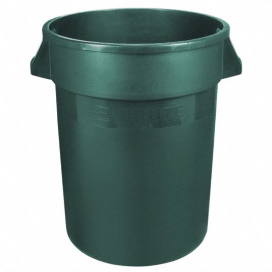 RUBBERMAID COMMERCIAL PRODUCTS, Round, 55 gal Capacity, Trash Can ...