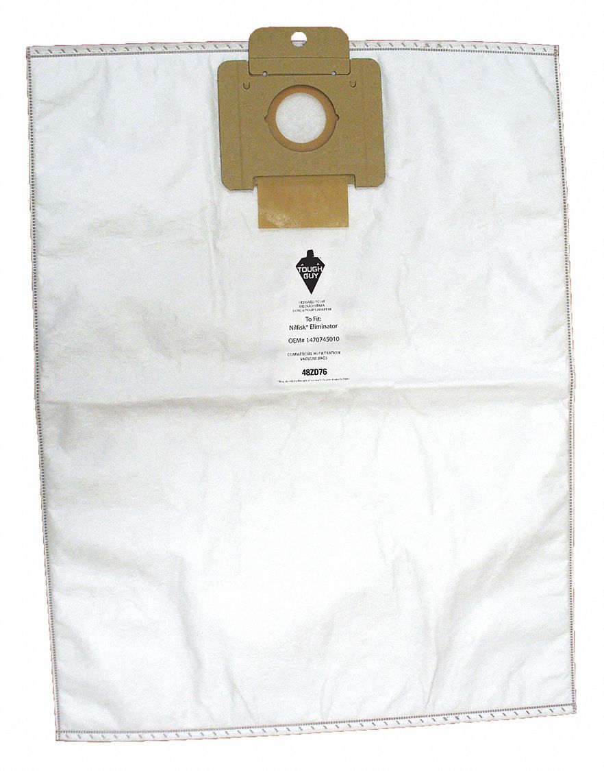 Vacuum Bag 1/2 in H Cloth PK3