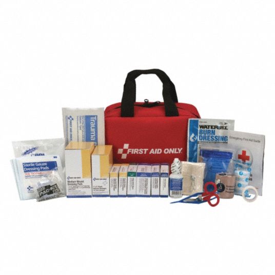 FIRST AID ONLY, 223 Components, ANSI/ISEA Z308.1-2015, First Aid Kit ...