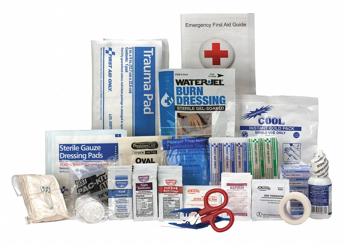 Industrial, 25 People Served per Kit, First Aid Kit - 488G80