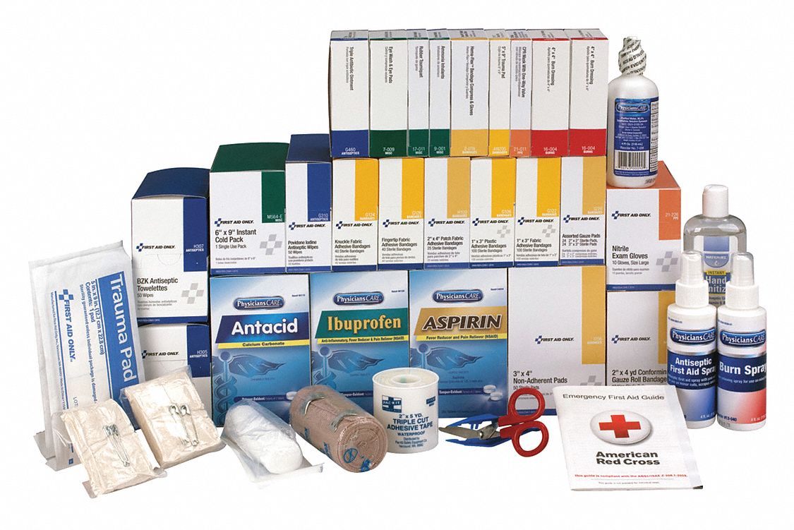 FIRST AID ONLY, Industrial, 100 People Served per Kit, First Aid Kit