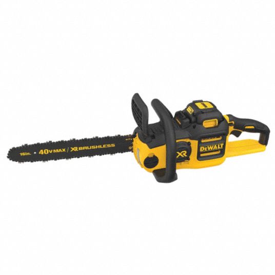 DEWALT 16", 40V, Battery Powered, Chain Saw, Battery Amperage 4.0Ah