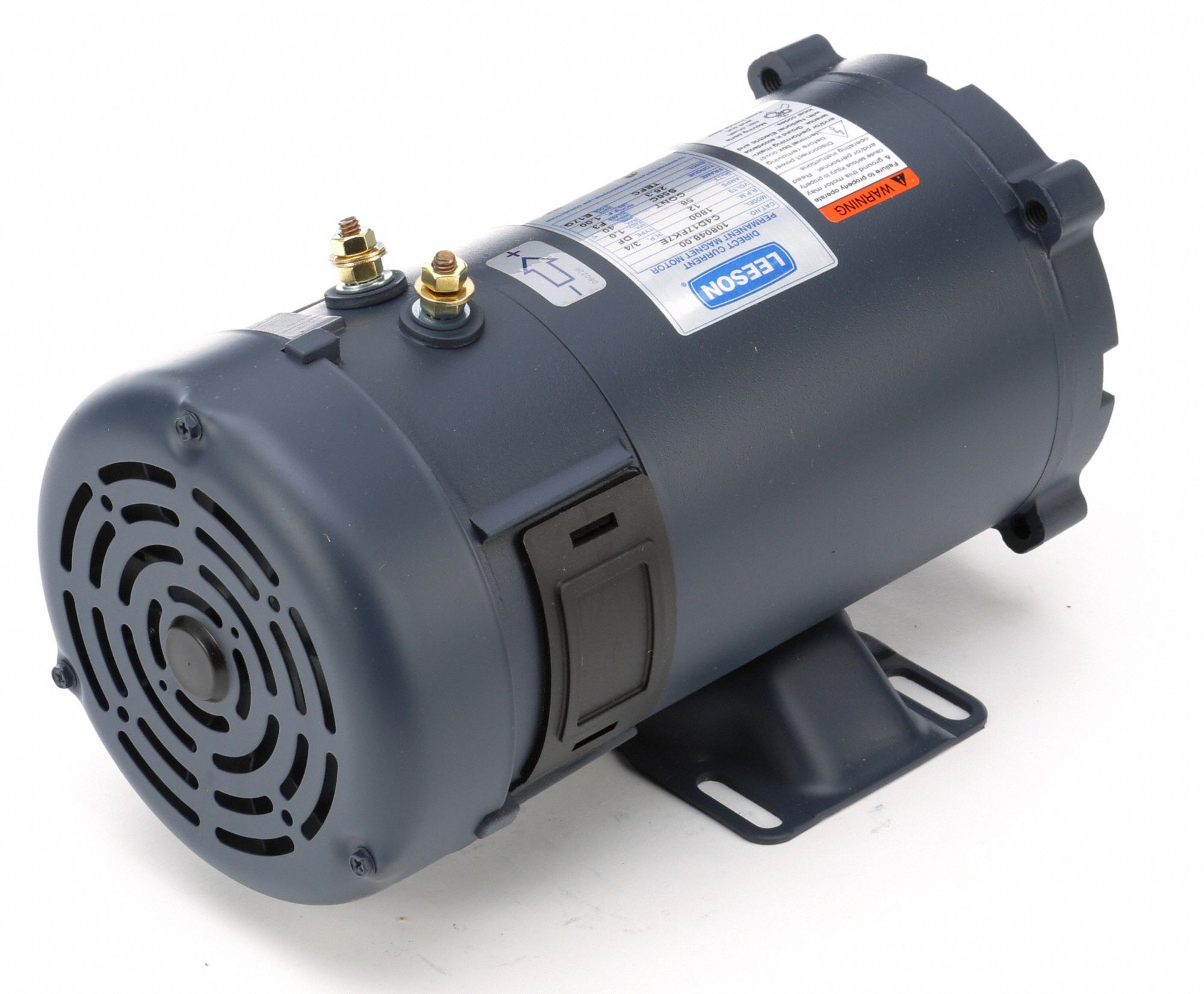 LEESON DC Permanent Motor 3/4 HP, 1,800 Nameplate RPM, 56C