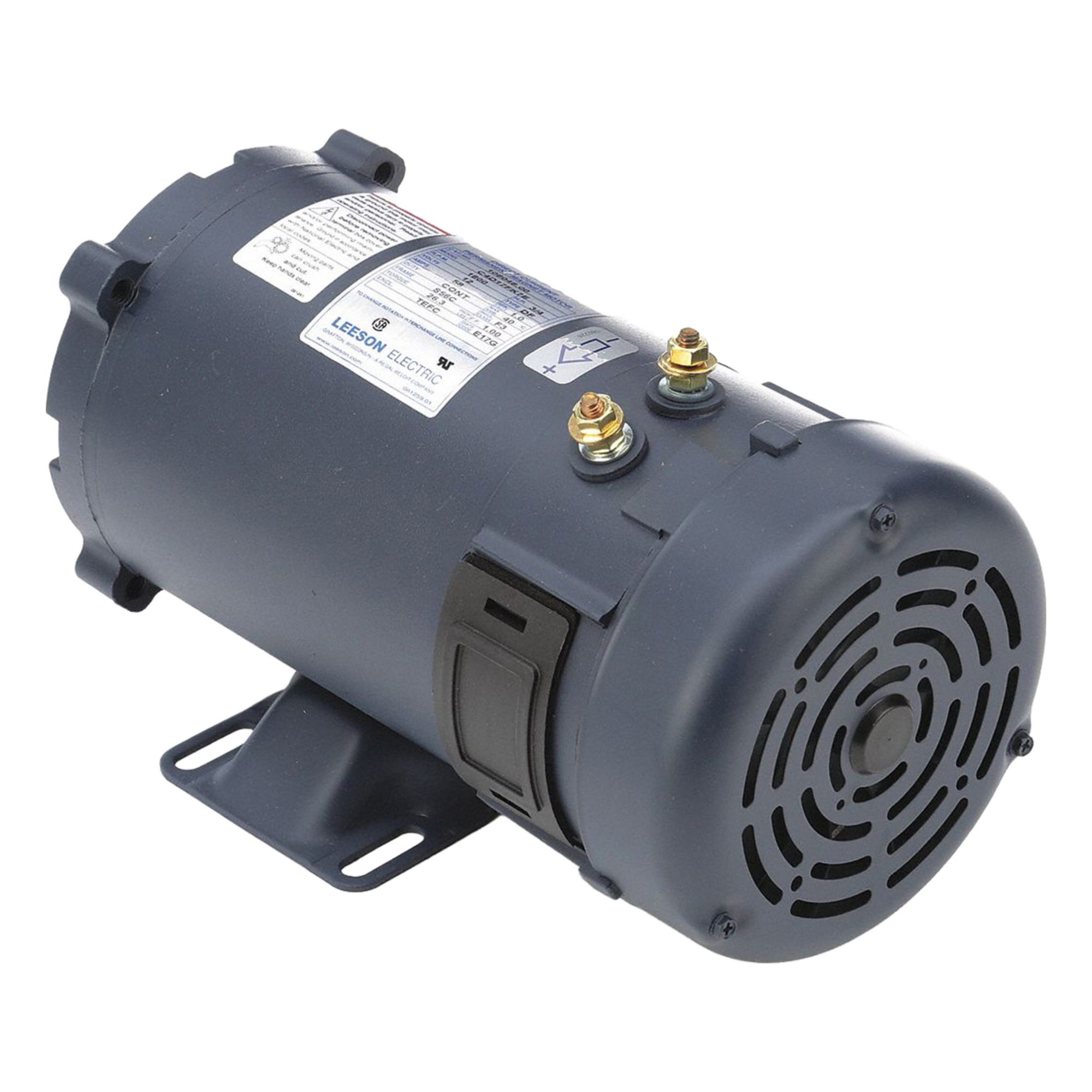 DC Permanent Magnet Motor: 3/4 hp, 1, 800 RPM, 56C Frame Size, Totally Enclosed Fan Cooled