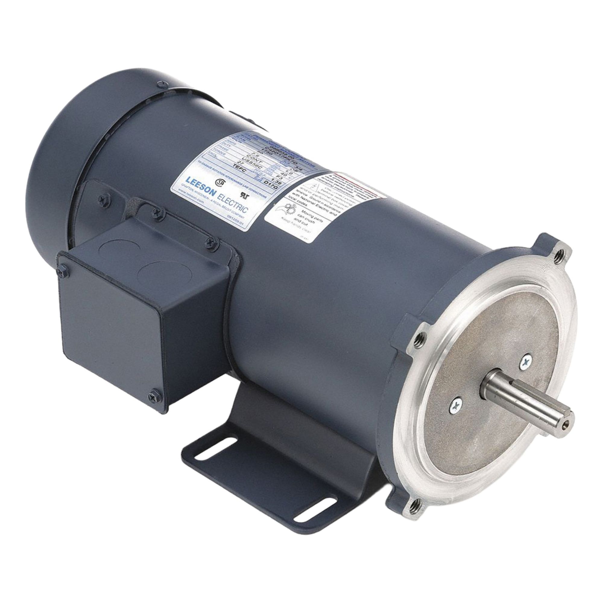 DC Permanent Magnet Motor: 3/4 hp, 1, 750 RPM, 56C Frame Size, Totally Enclosed Fan Cooled