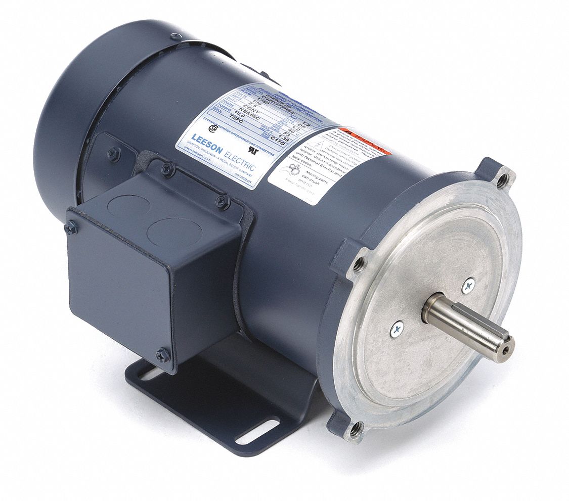 DC MOTOR,1/2 HP,1750 RPM,180V,56C,TEFC