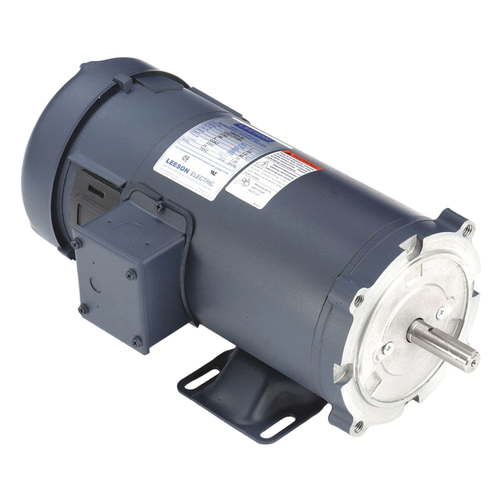 DC Permanent Magnet Motor: 1 hp, 1, 750 RPM, 56C Frame Size, Totally Enclosed Fan Cooled